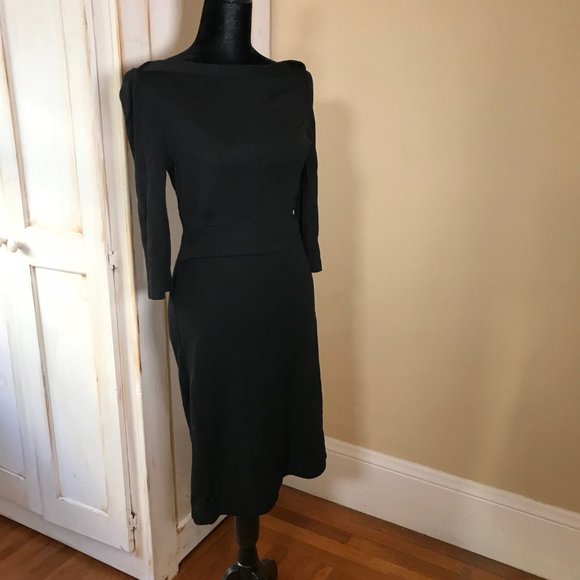 Diane Von Furstenberg Black Dress 4 6 - Picture 3 of 8